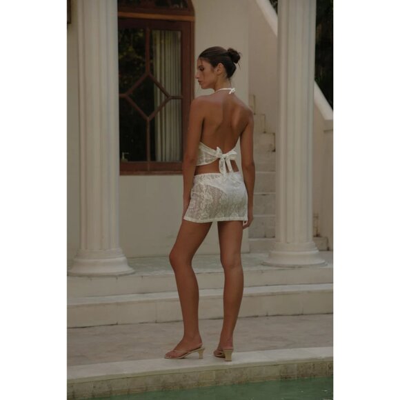 Rachel Women’s Mini Skirt White - Picture 2 of 7